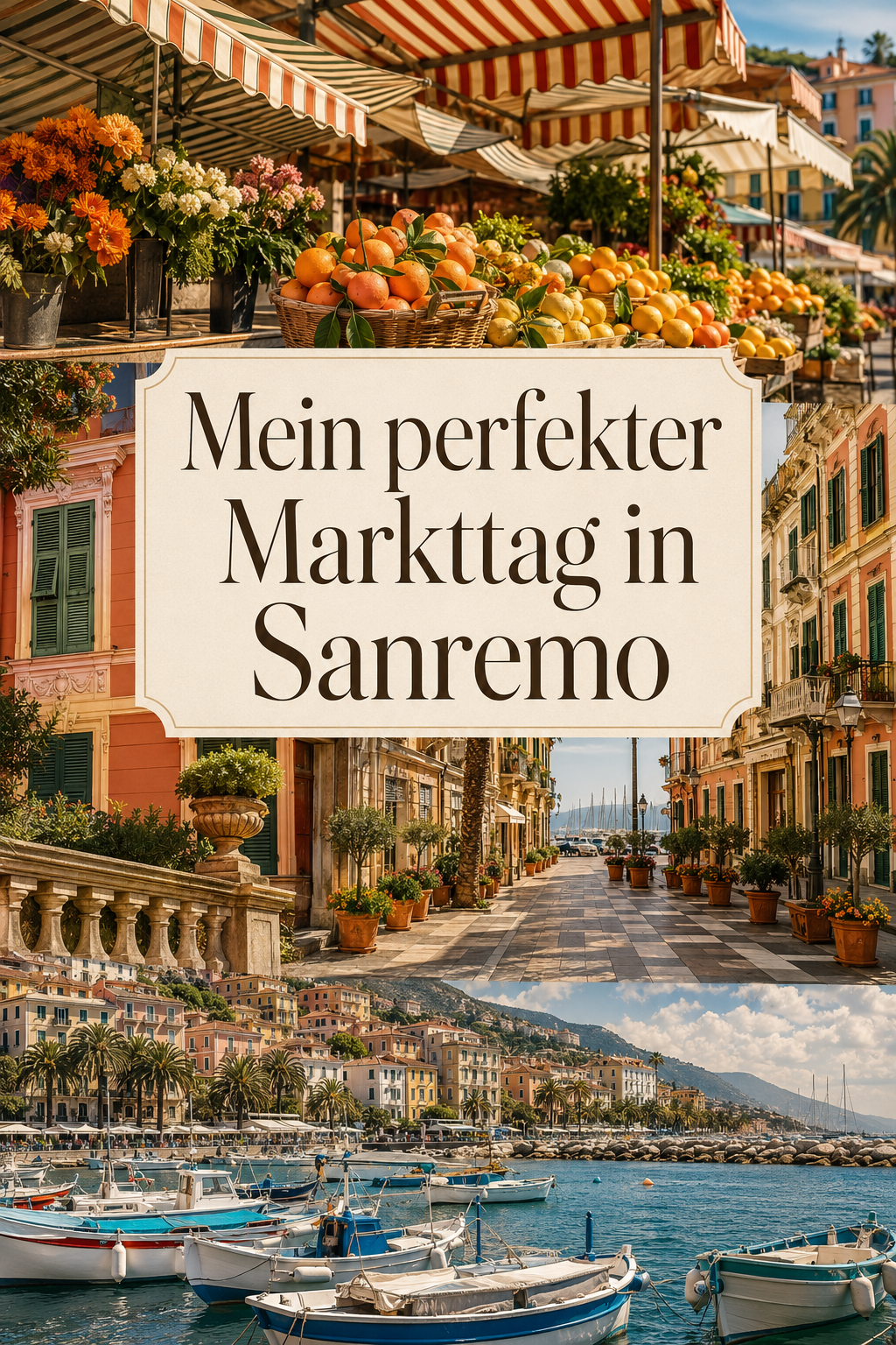 Titelmotiv: Mein perfekter Markttag in Sanremo: Hafen, Markt, Innenstadt und Genuss
